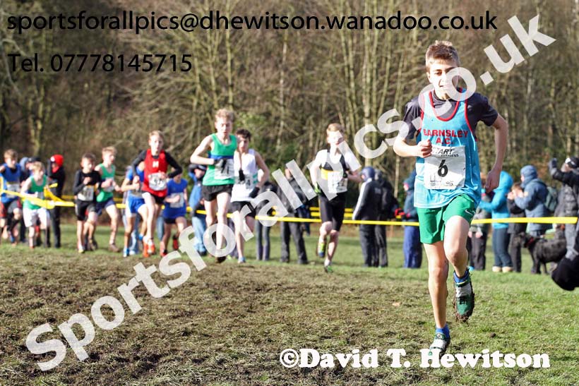 Boys under-13 Northern Cross Country Champs., Witton Park, Blackburn. Photo: David T. Hewitson/Sports for All Pics